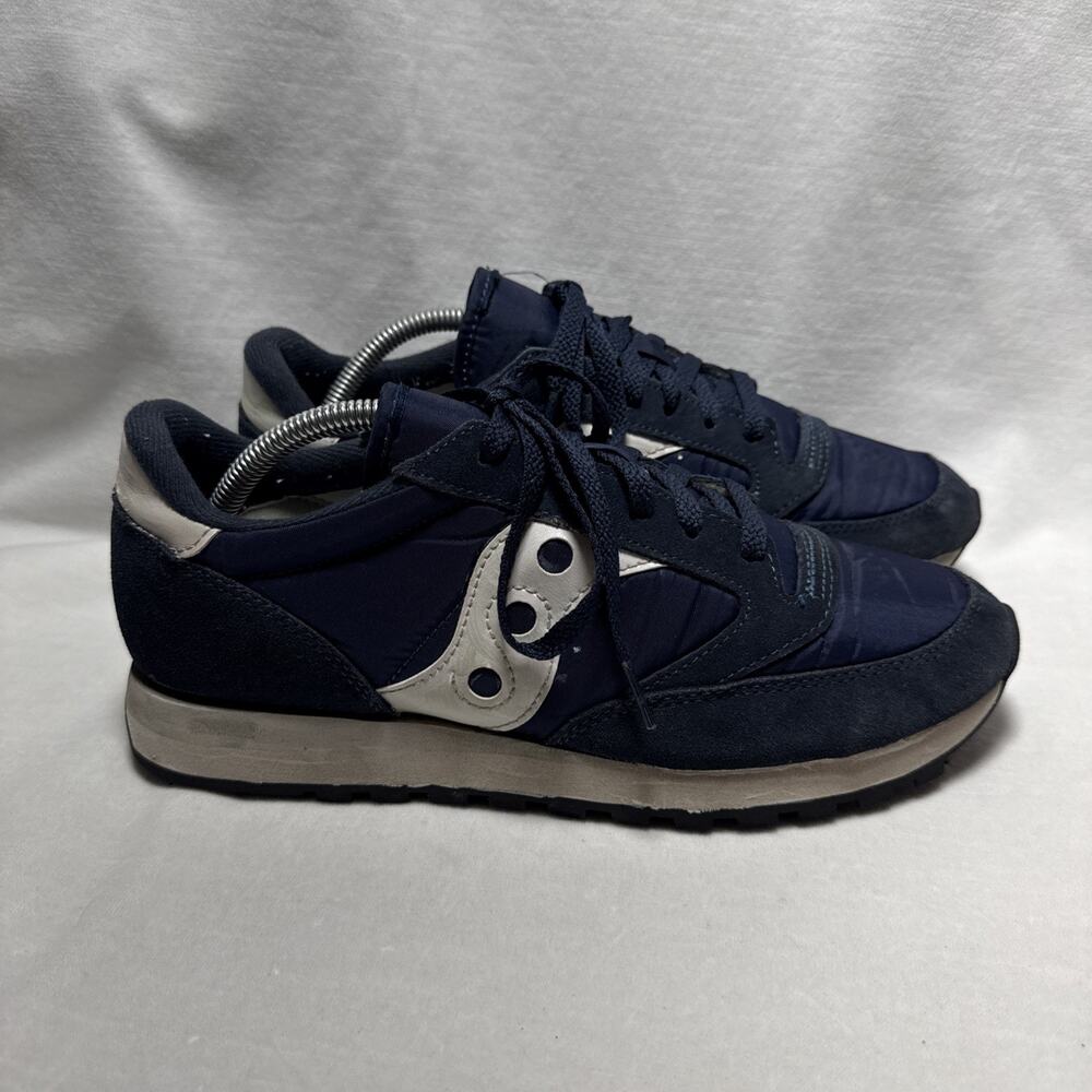 Saucony Jazz Original suede Navy White Blue S2044-316 Men's Size 10 READ